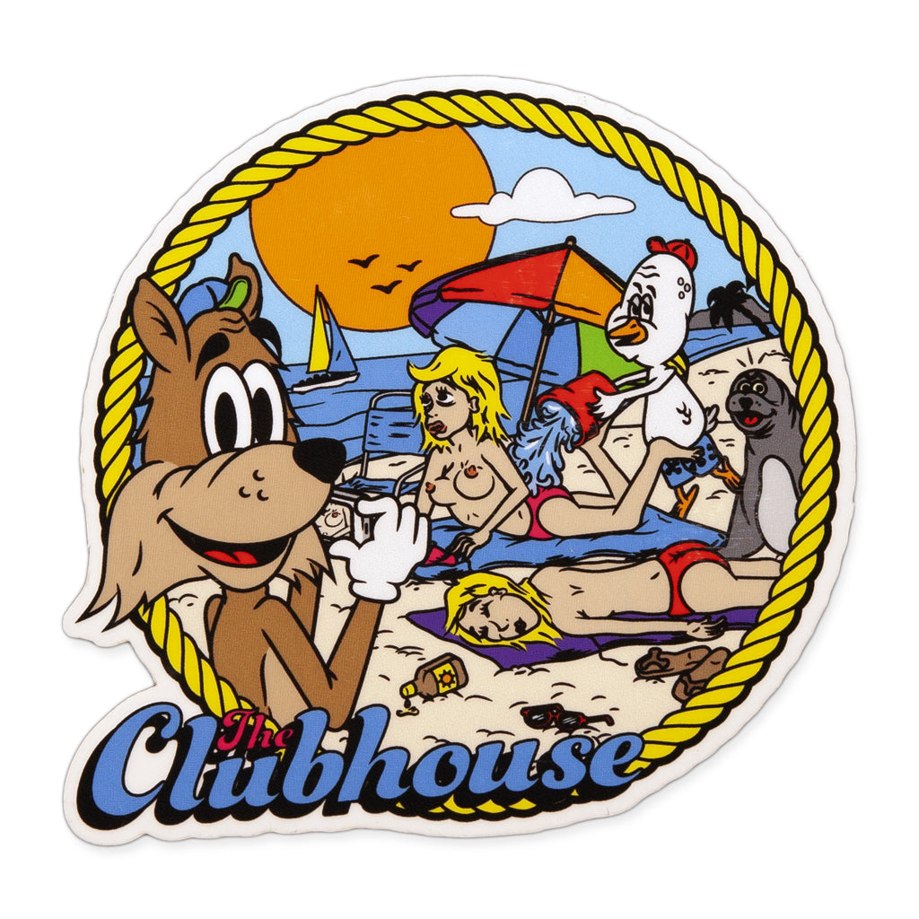 Clubhouse Beach Sticker